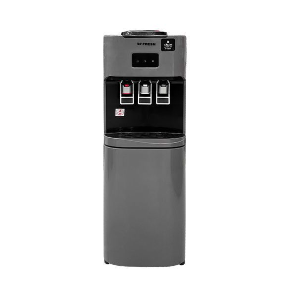 Fresh Hot, Cold, and Normal Water Dispenser, 3 Taps, Silver - FW-16VFD2