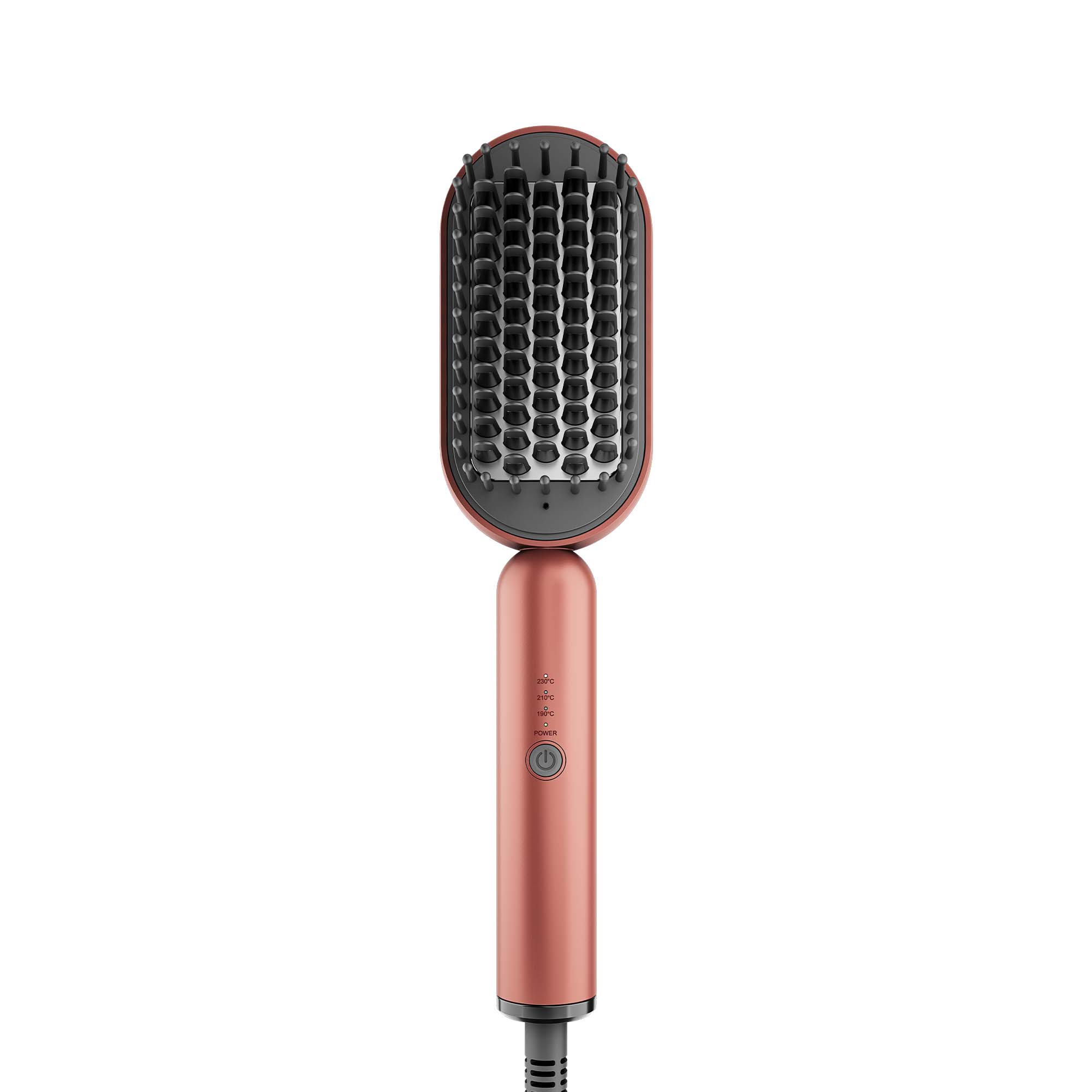 Rush Brush Hair Straightening Brush, Rose Gold - S3 Lite