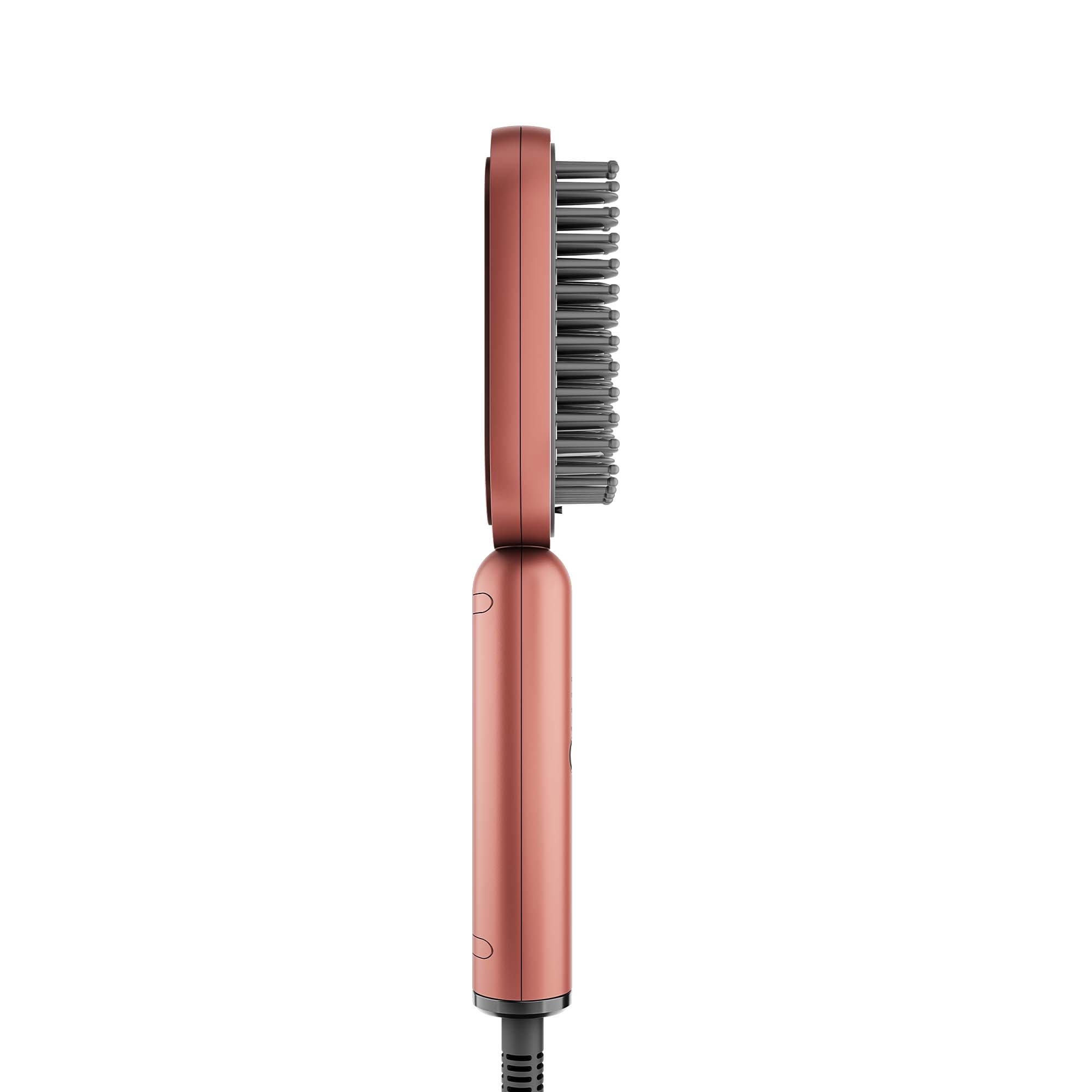 Rush Brush Hair Straightening Brush, Rose Gold - S3 Lite