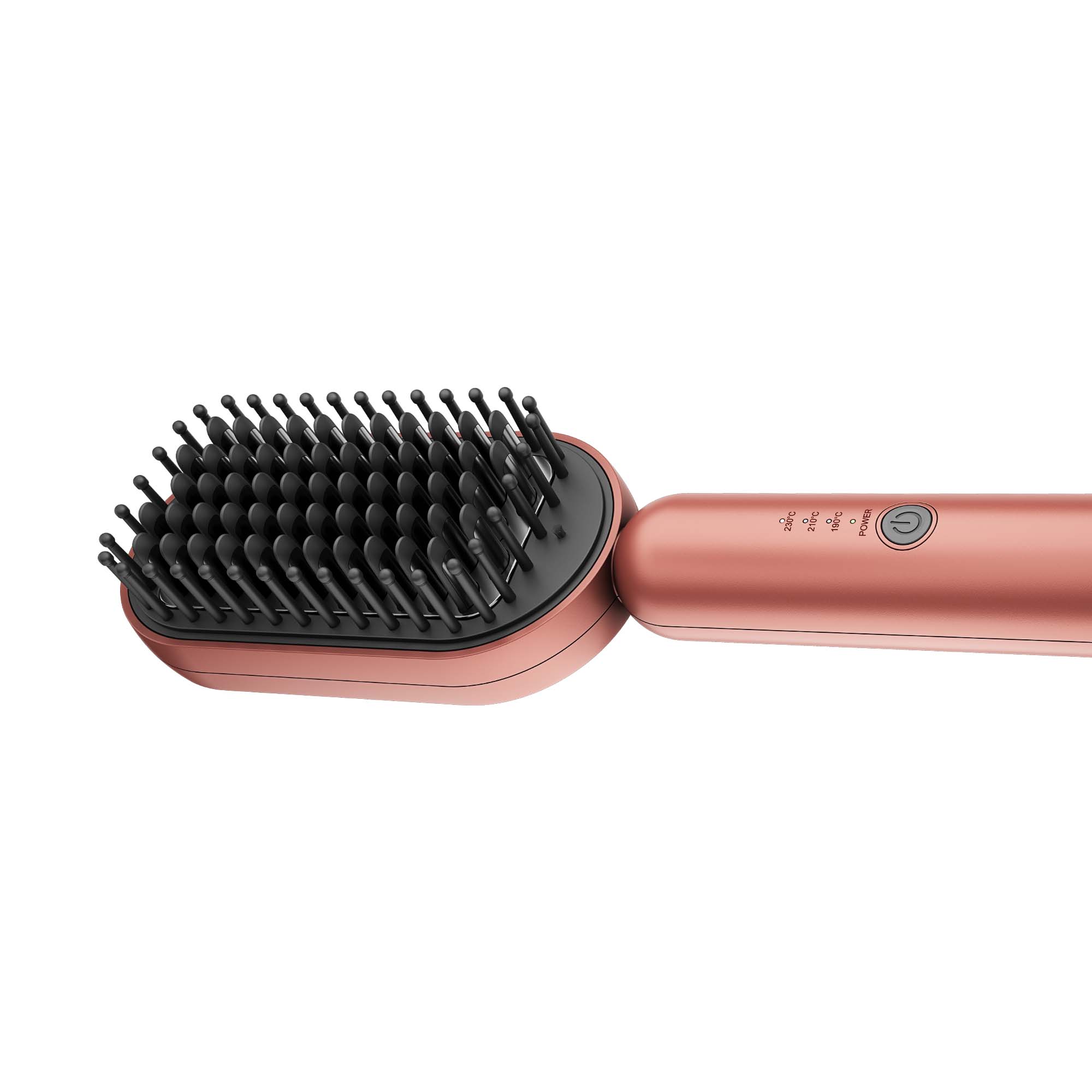 Rush Brush Hair Straightening Brush, Rose Gold - S3 Lite