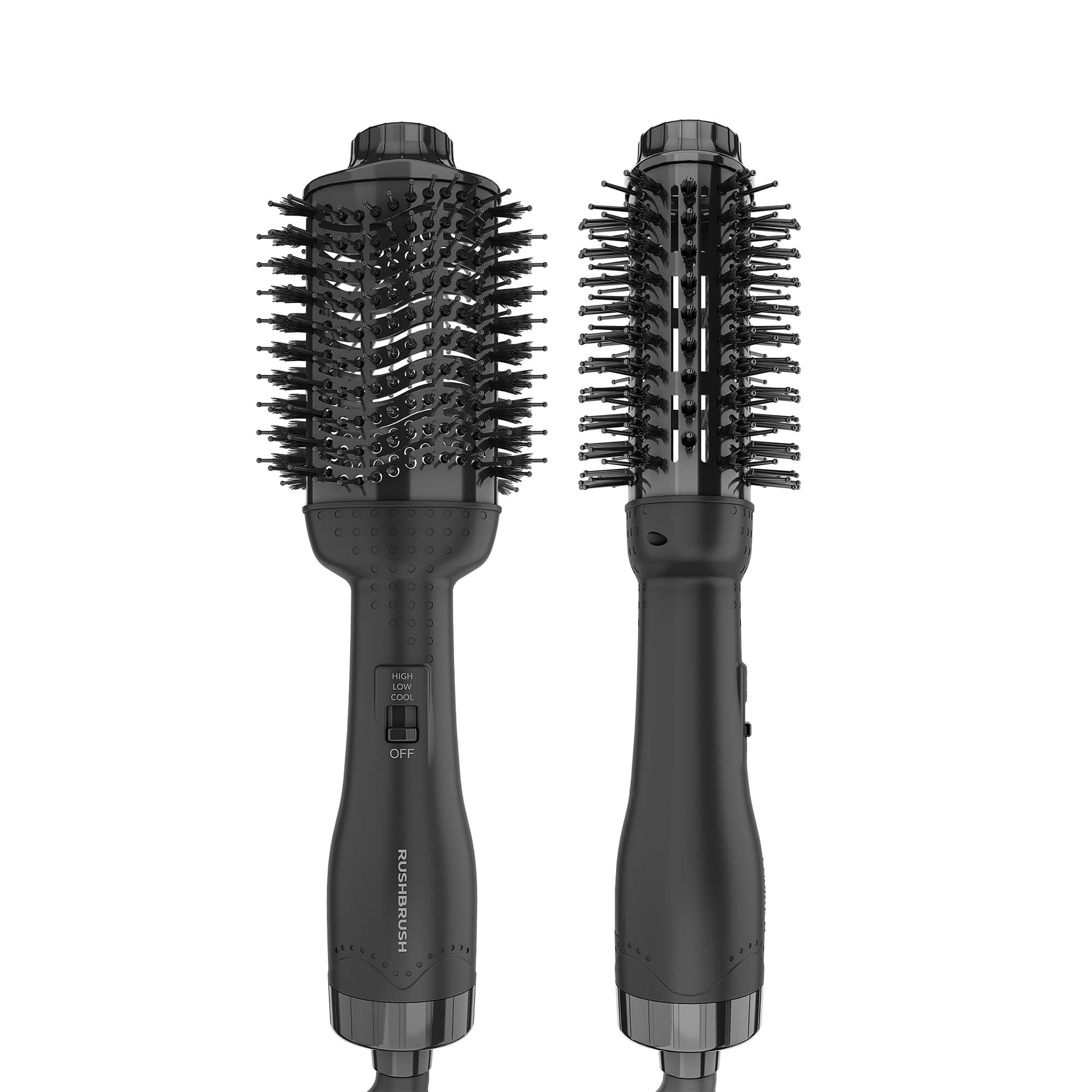 Rush Brush Hair Volumizer Brush, Black, V2 Pro - 1300W