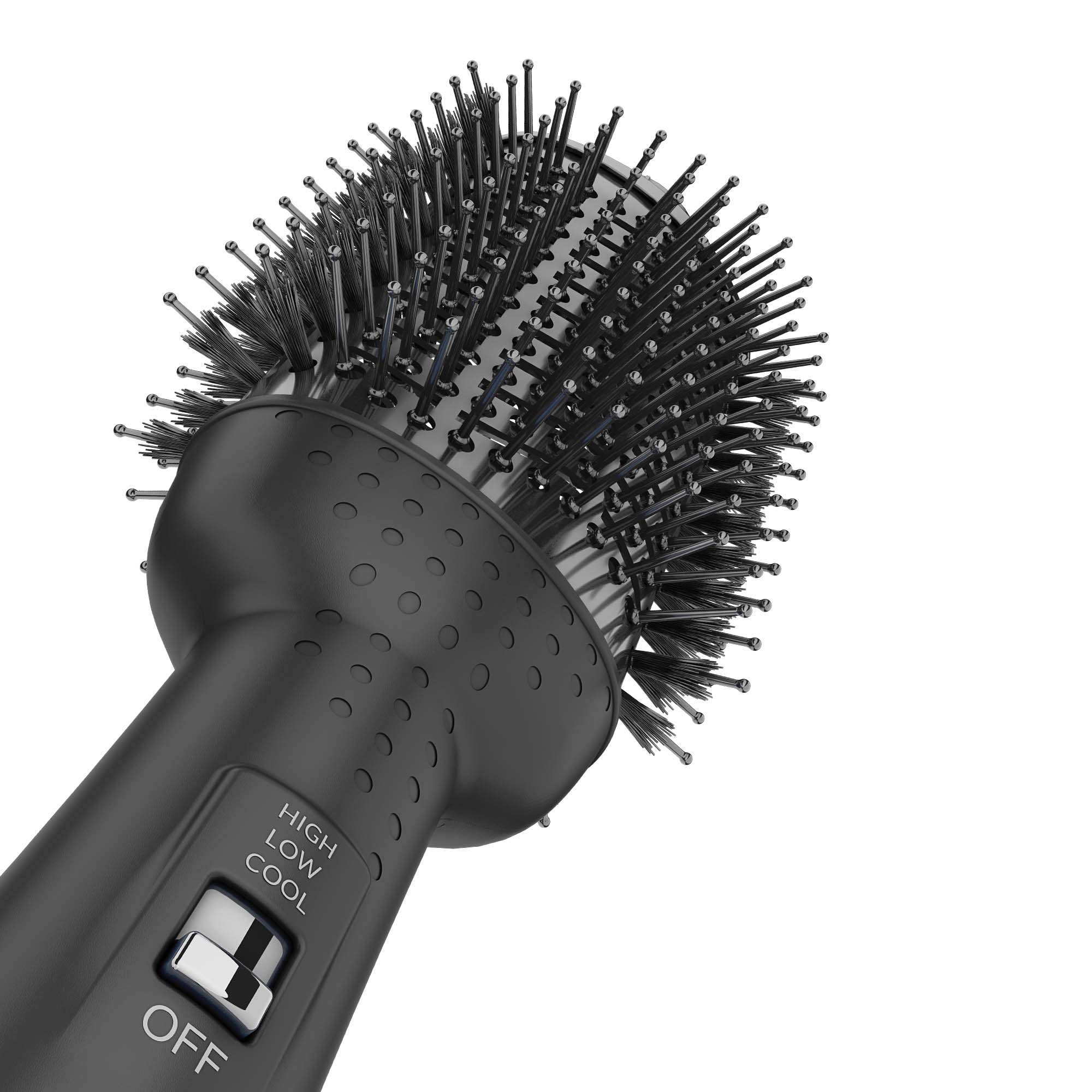 Rush Brush Hair Volumizer Brush, Black, V2 Pro - 1300W