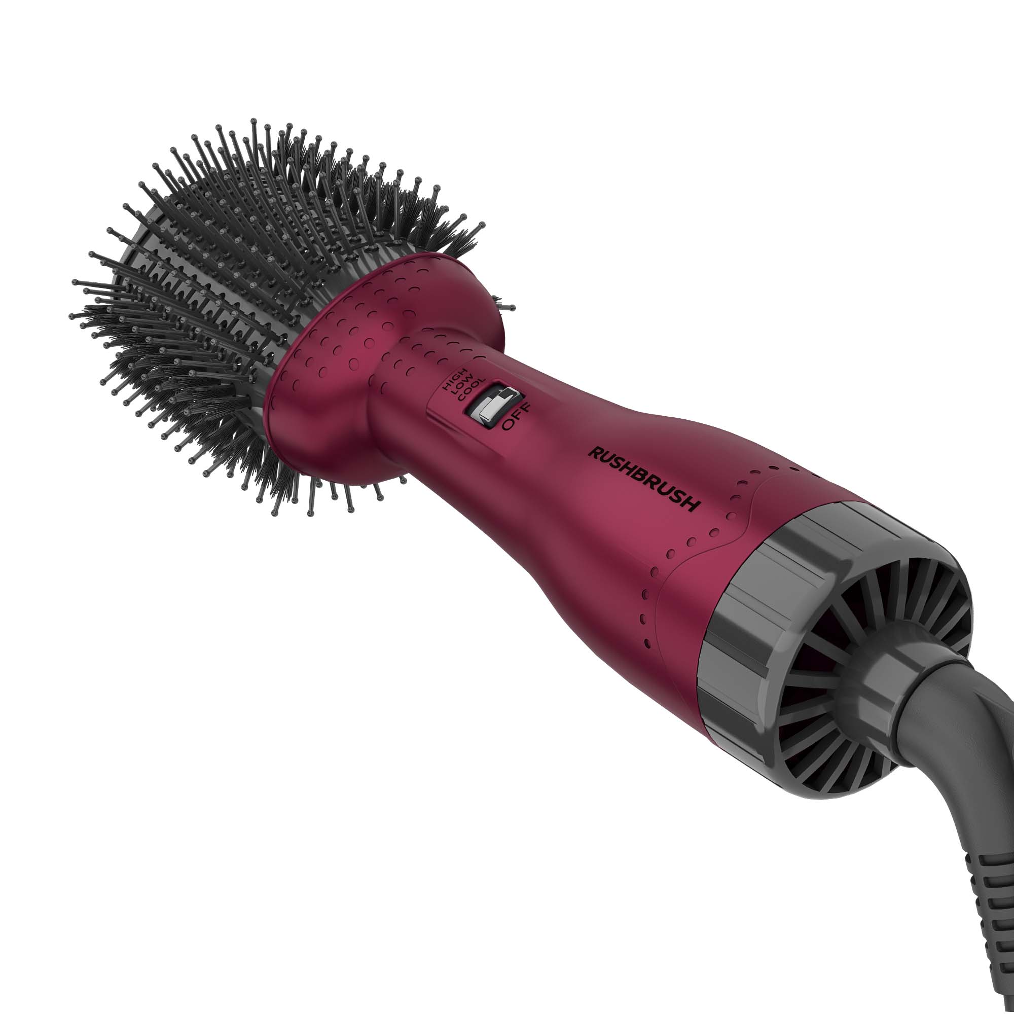 Rush Brush V2 Pro Hair Volumizer, Raspberry - 1300W