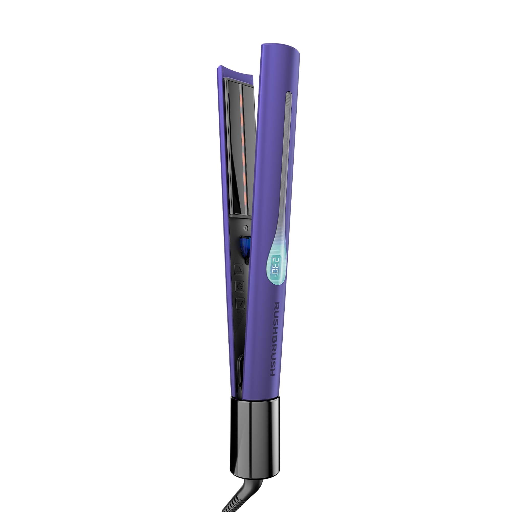 Rush Brush Hair Straightener, Purple - X2 Infra Revolver