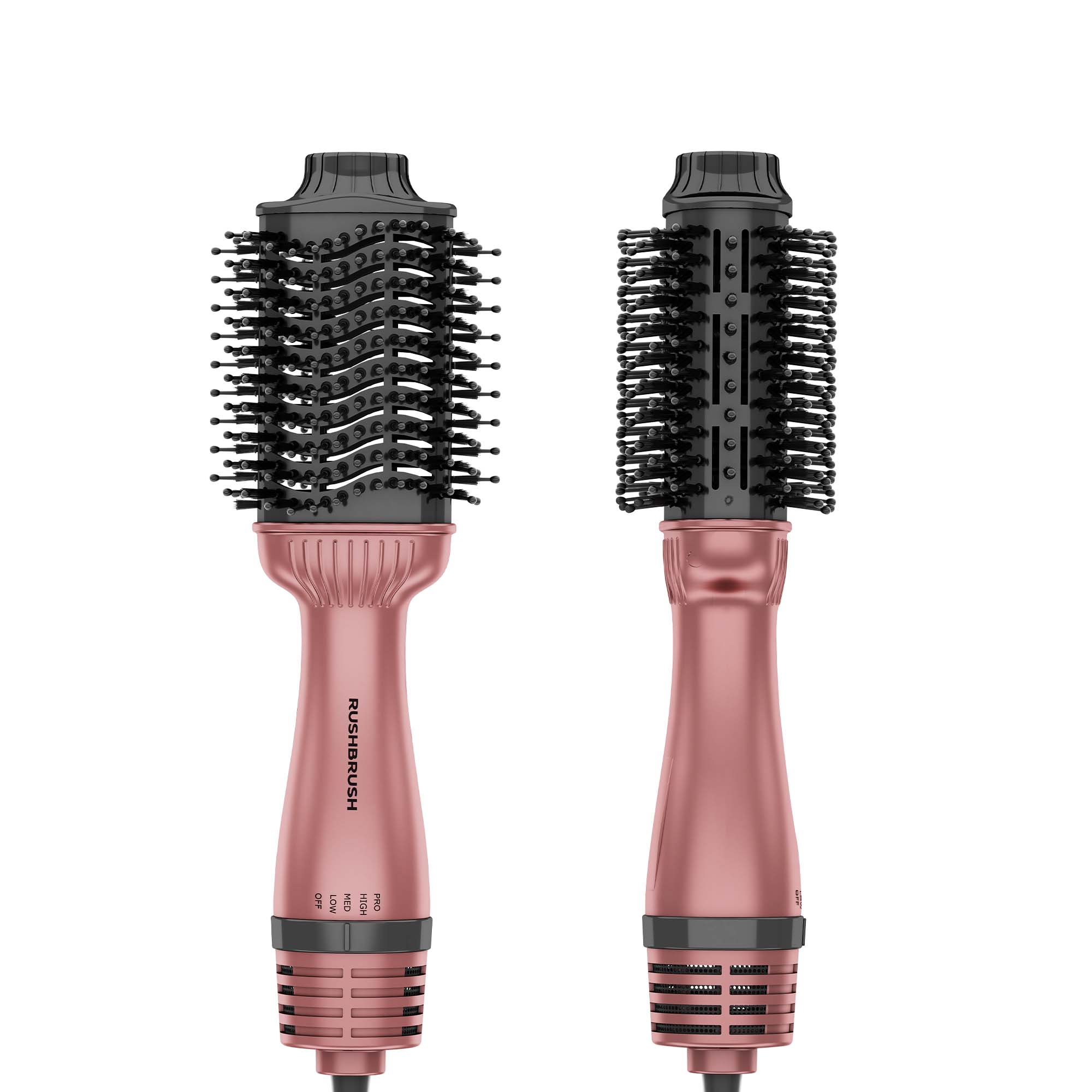 Rush Brush Hair Volumizer Brush, 1400 Watt , Rose Gold - V3 Pro