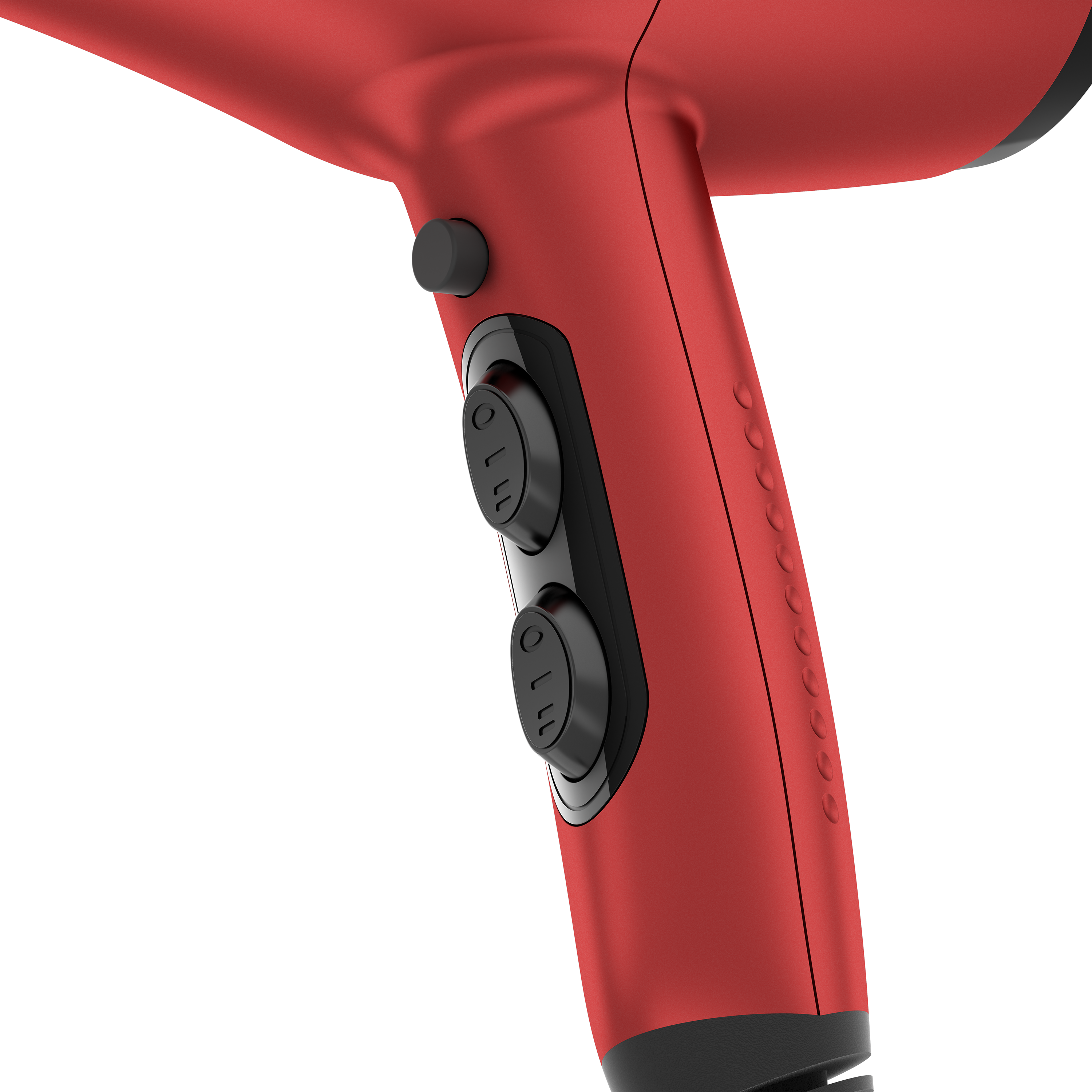 Rush Brush D3 K Hair Dryer with Attachments, 3000 Watt - Red