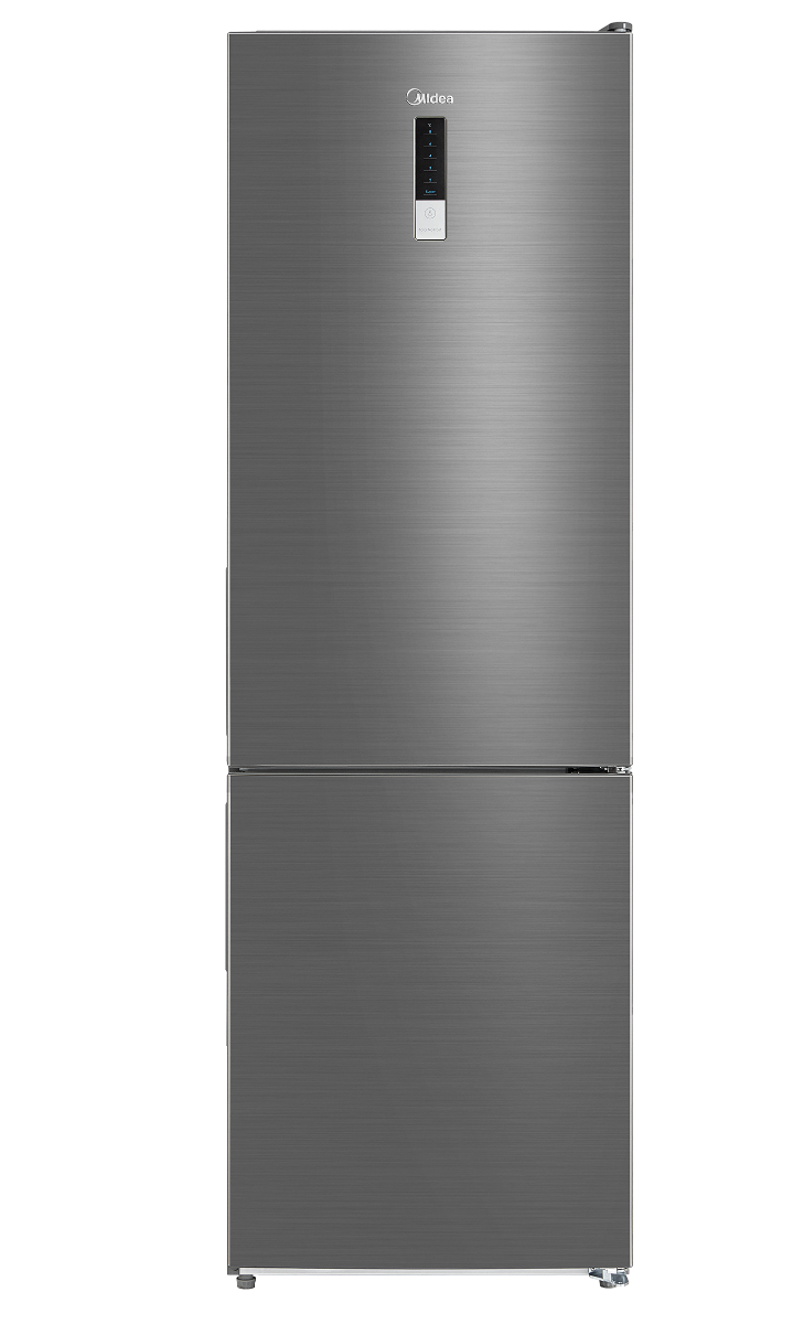 Midea No-Frost Bottom Freezer Refrigerator, 310 Liters, Silver- MDRB424FGN46