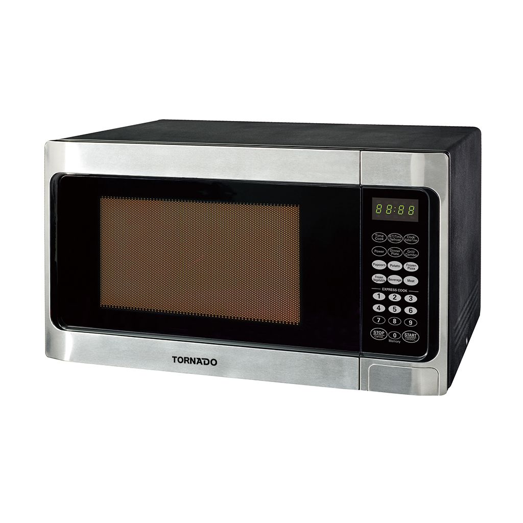 Tornado Microwave With Grill, 36 Liter, 1000 Watt, Silver and Black - TMD-36GE-SS