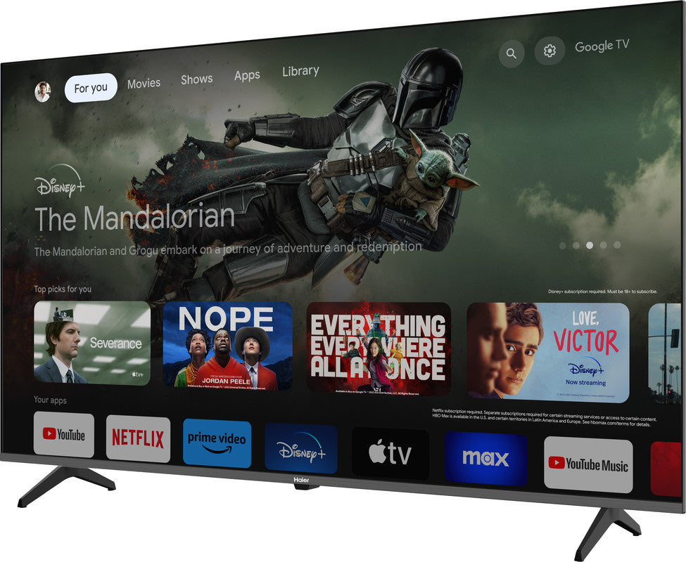 Haier 50 Inch 4K UHD Smart LED TV with Built-in Receiver - H50K80EU