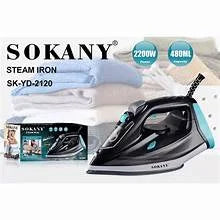 Sokany Steam Iron, 2200 Watt, Black x Blue, SK-2120