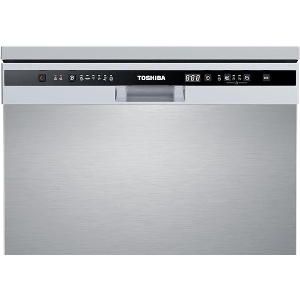 Toshiba Dishwasher, 598 mm, 13 Persons, Silver - DW-13F8AF(SS)