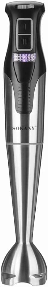 Sokany Hand Blender with Attachments, 800ml, 1000W, Black - SK-758-4