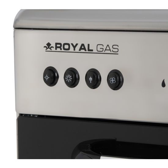 Royal Arrow Gas Cooker, 5 Burners, Stainless Steel - 2010345