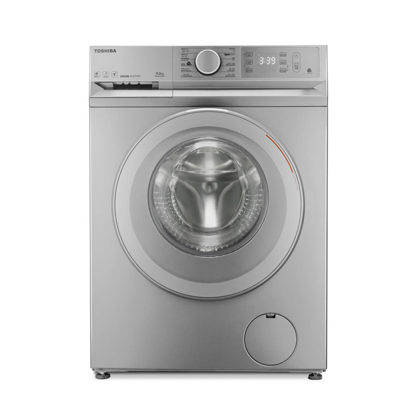 Toshiba Front Load Automatic Washing Machine, 9Kg, Inverter Motor, Silver - TW-BL100A4EG(SS)