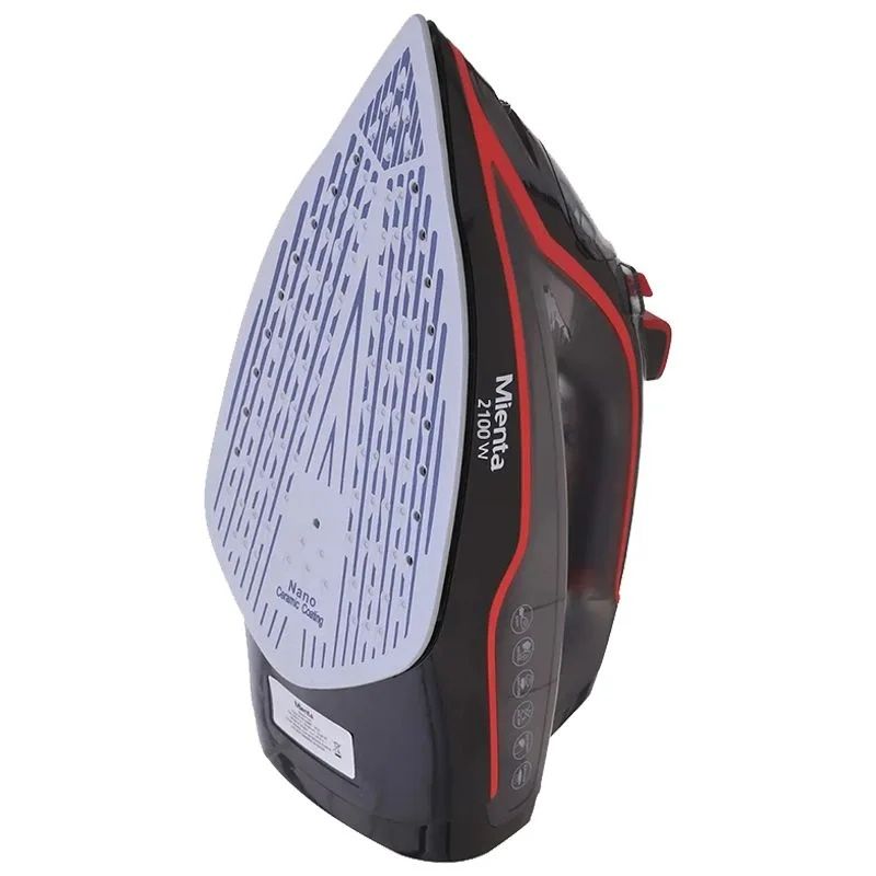 Mienta Steam Iron with Attachments, 250ml, 2100W, Black and Red - SI181438D