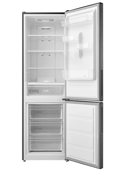 Midea No-Frost Bottom Freezer Refrigerator, 310 Liters, Silver- MDRB424FGN46