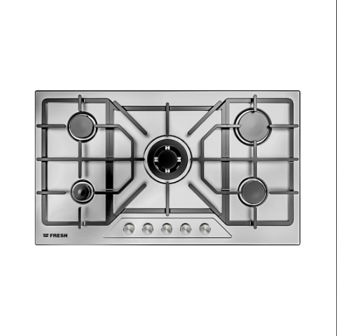 Fresh Gas Cooker Built In Stainless - Modena 90 cm Black knob