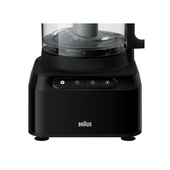 Braun PureEase Kitchen Machine, 800 Watts, Black - FP3132BK