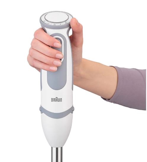 Braun MultiQuick 5 Vario Multifunction Hand Blender, 1.2 Liter, 1000 Watt, White Grey - MQ5245WH