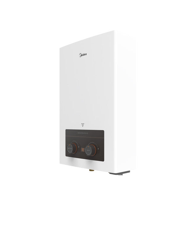 Midea Gas Water Heater, 6 Liters, White- 6DHSL