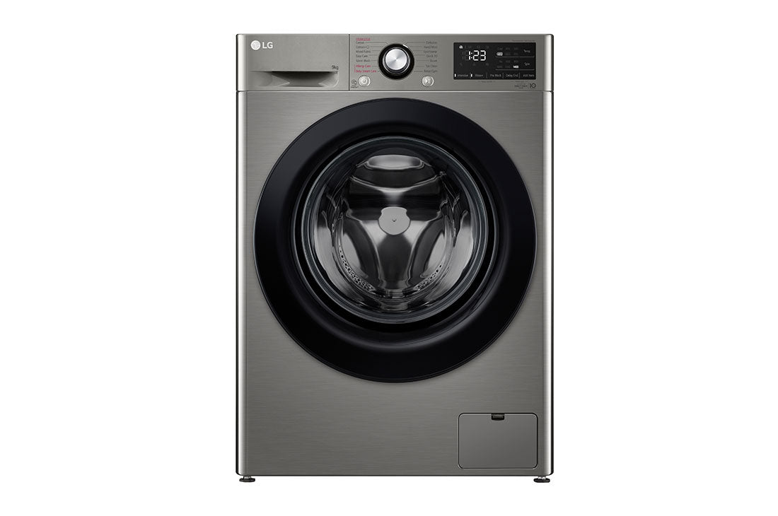 LG Vivace Pro Front Load Automatic Washing Machine, 9 KG, Black Steel - F4R3VYG6P