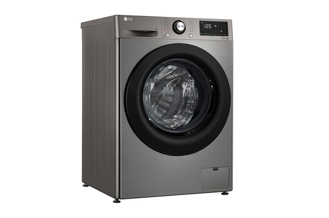 LG Vivace Pro Front Load Automatic Washing Machine, 9 KG, Black Steel - F4R3VYG6P