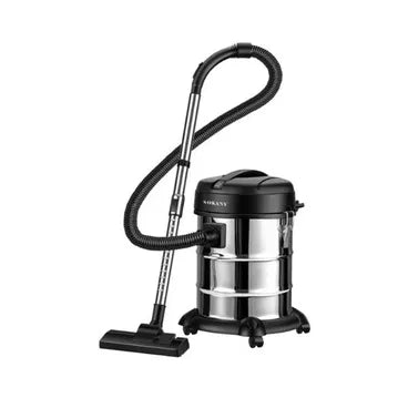 Sokany Bagged Drum Vacuum Cleaner, 3600 Watt, Silver Black - SK-13025