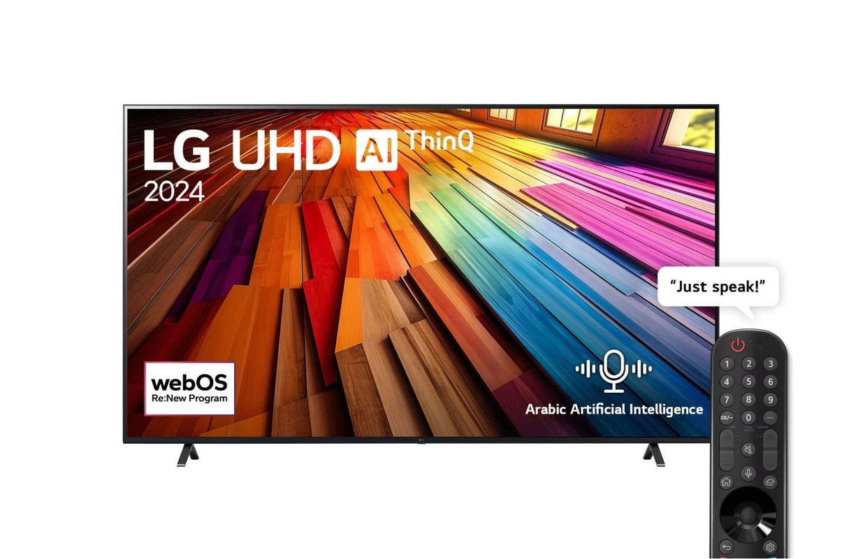 LG 65 Inch 4K UHD Smart LED TV with Built-in Receiver - 65UT80006