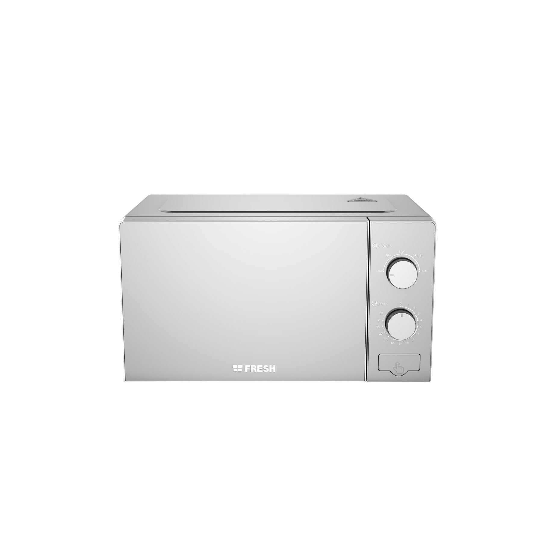 Fresh Solo Microwave, 20 Liters, 700 Watt, Mirror Silver - FMW-20MC-SM