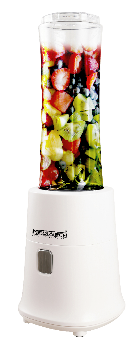 Media Tech Mini Blender, 600 ml, 250 Watt, White - MT-X04