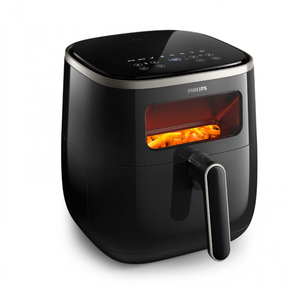 Philips HD9257/80 Digital Air Fryer, 5.6 Liter, 1700 Watt - Black