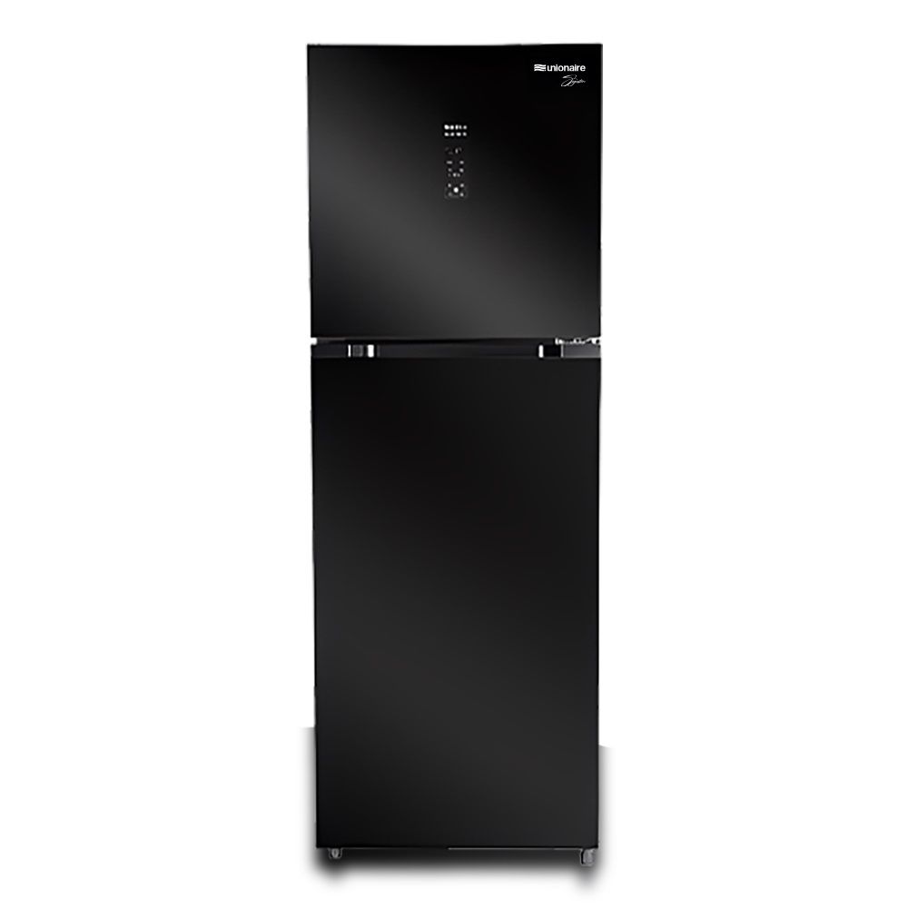 Unionaire Signature i-Cool No Frost Refrigerator, 370 Liters, Black Glass - URN-440LBG1A-DTHRBSM