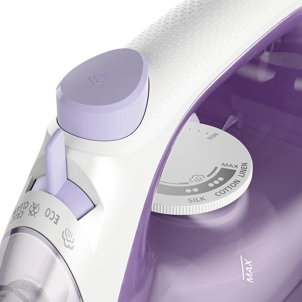 Philips Steam Iron 1800 Watt Ceramic, Violet × White - DST1020/36