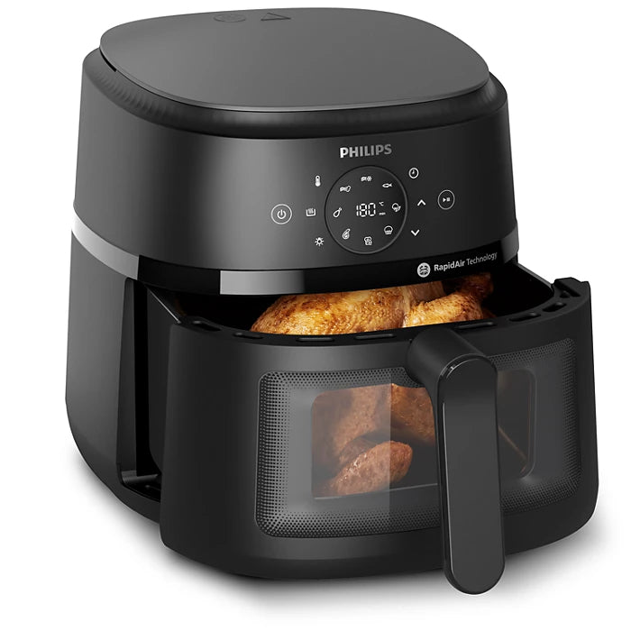 Philips 2000 Series Digital Air Fryer, 6.2 Liter, 1700 Watt,Black - NA230/00