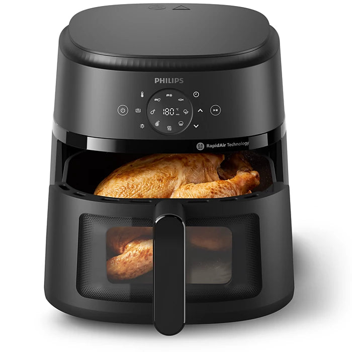 Philips 2000 Series Digital Air Fryer, 6.2 Liter, 1700 Watt,Black - NA230/00