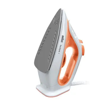 Braun TexStyle 1 Steam Iron, 220ml, 1900 Watt, Orange and White - SI 1009